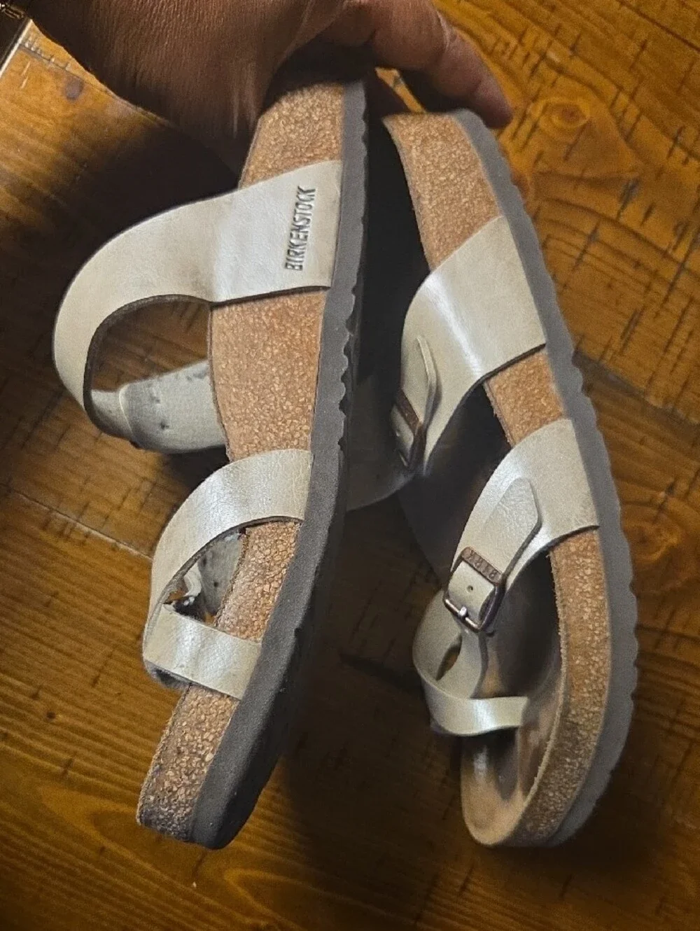 Woman  Leather Strap Sandals - Birkenstock Style